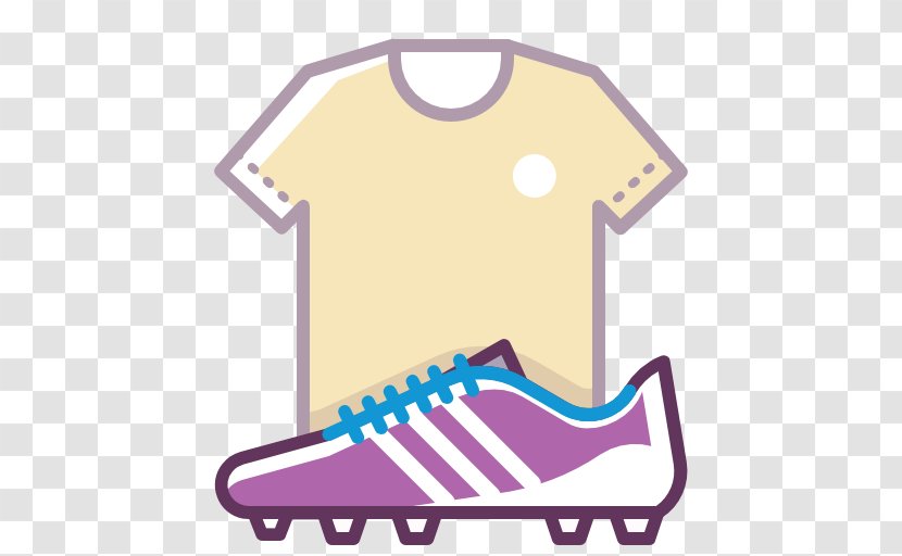 T-shirt Football Boot American - Violet Transparent PNG