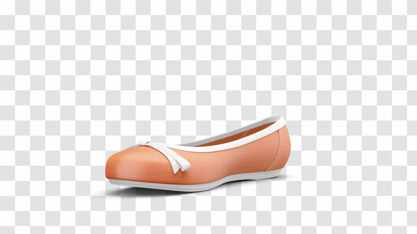 Ballet Flat - Orange - Creative Mockup Transparent PNG