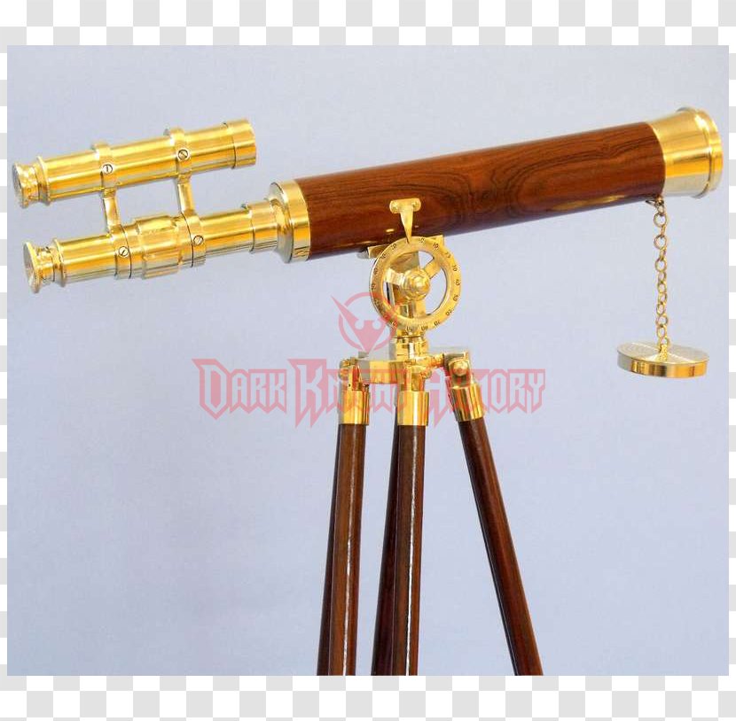 Refracting Telescope Brass Telescopic Sight - Pirate Hat Anchor Tag Transparent PNG