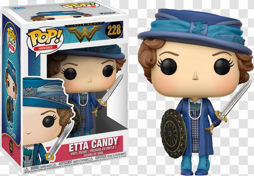 Wonder Woman Etta Candy Antiope Steve Trevor Funko - Action Toy Figures - Shield Transparent PNG