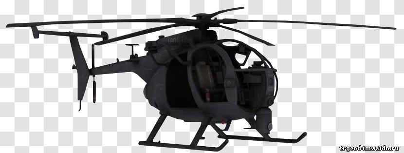 Helicopter Rotor MD Helicopters MH-6 Little Bird Call Of Duty: Modern Warfare 2 3 - Battlefield 4 Transparent PNG