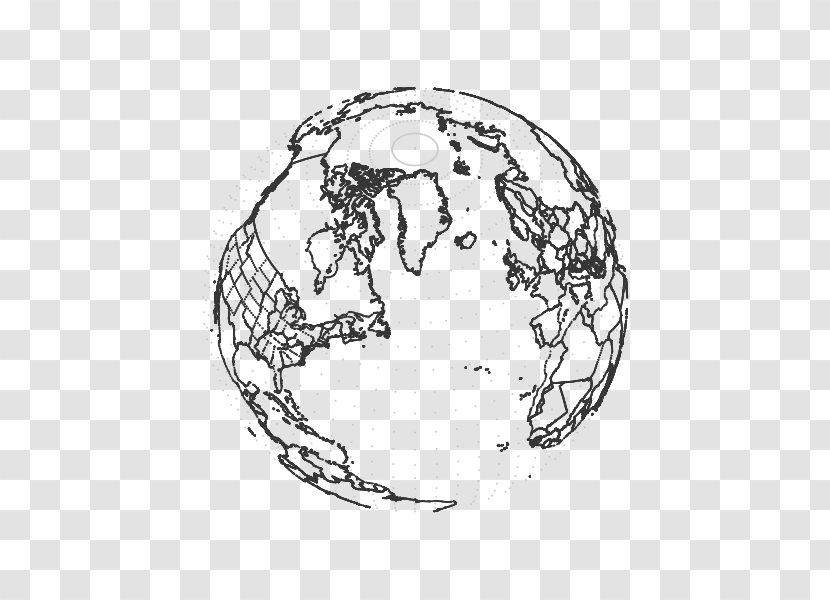 Globe Map Drawing - Frame Transparent PNG