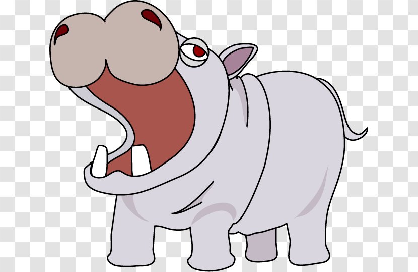 Hippopotamus Elephant Animal Clip Art - Flower - Hippo Transparent PNG