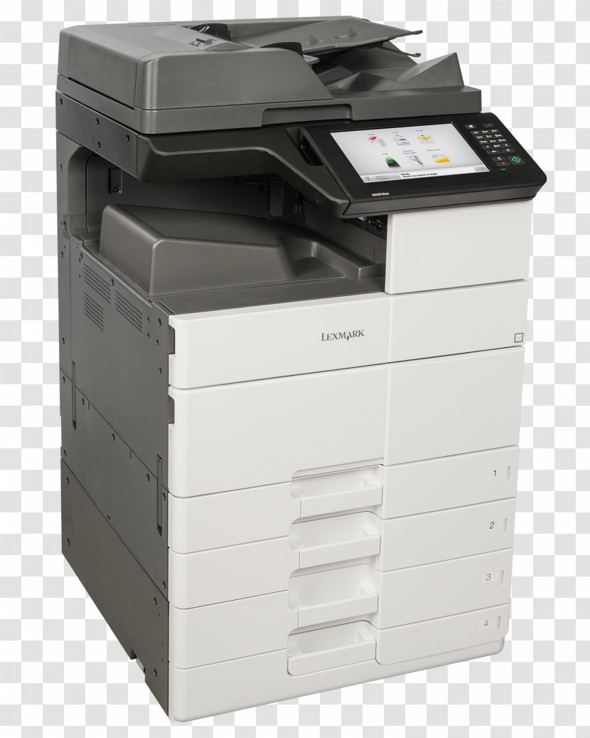Photocopier Multi-function Printer LEXMARK MX910de Mono Multifunctional Laser Black White 26Z0173 Lexmark A3 Multifunction - Printing Transparent PNG