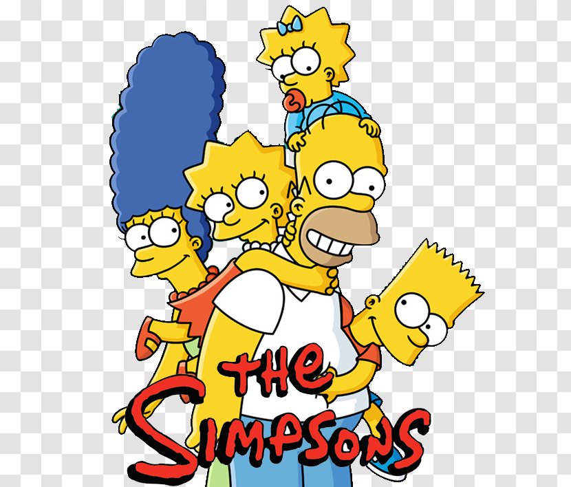 Homer Simpson Marge Maggie Lisa Bart - The Simpsons Transparent PNG