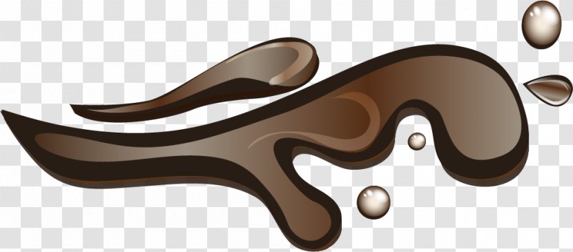 Coffee Cafe Chocolate Syrup - Dark - Sauce Effect Elements Transparent PNG