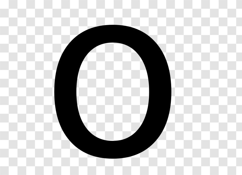 Letter Case O English Alphabet - Oval - Background Transparent PNG