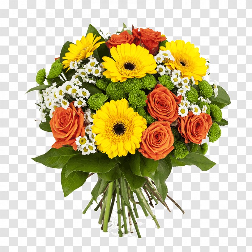 Flower Bouquet Cut Flowers Floristry Wedding - Chrysanths - Of Transparent PNG