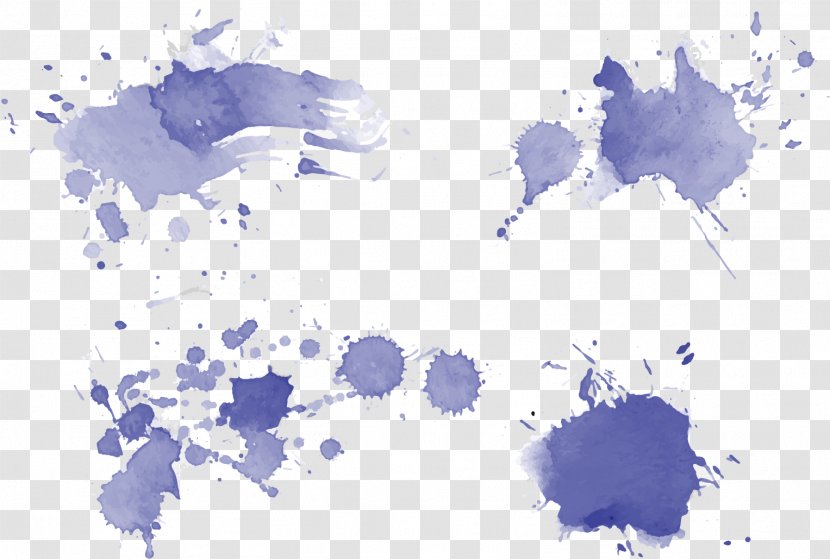 Watercolor Painting Euclidean Vector Ink - Jet Transparent PNG