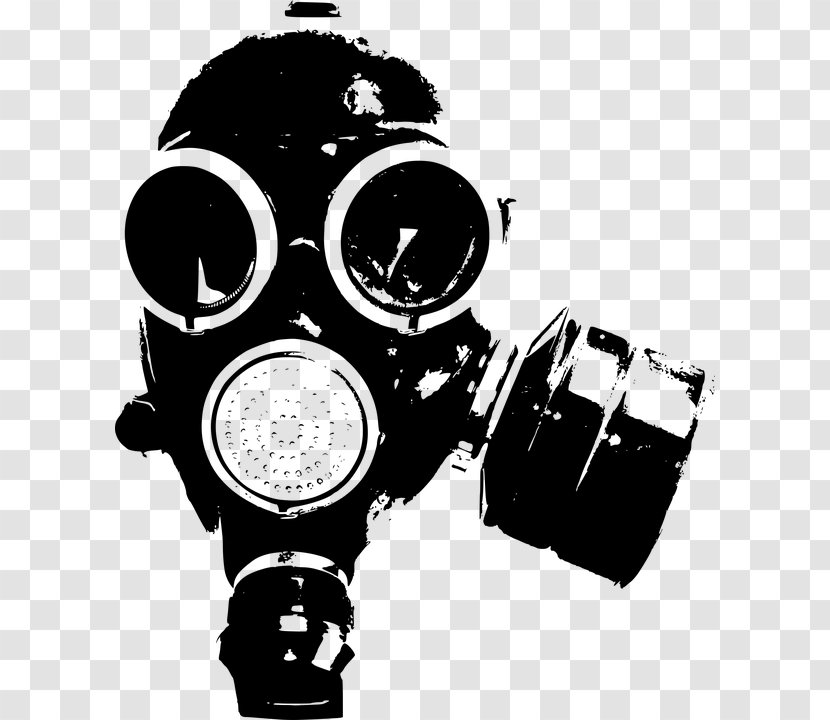 Clip Art Vector Graphics Gas Mask Image - Drawing - Drawn Transparent PNG