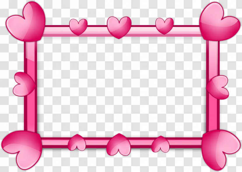 Borders And Frames Heart Picture Clip Art - Border Transparent PNG