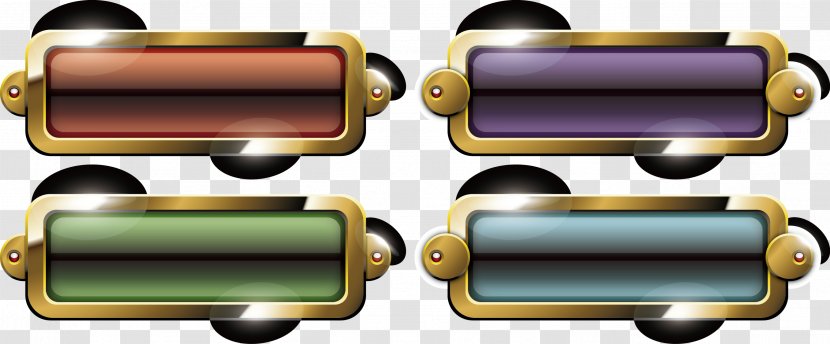 Euclidean Vector Button Download - Metal - A Set Of Buttons Game Transparent PNG