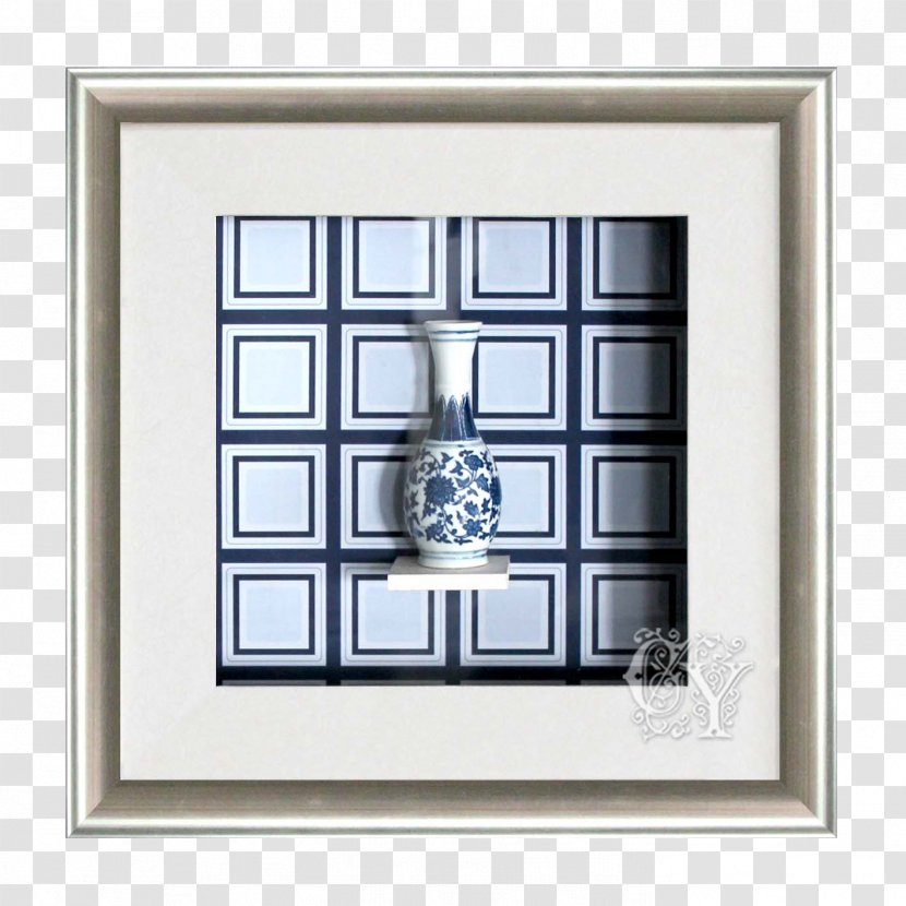 Picture Frame Mural Blue And White Pottery - Chinoiserie - Chinese Porcelain Decorative Painting Murals Aluminum Transparent PNG