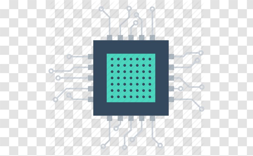 Integrated Circuit Central Processing Unit Icon Design - Chip - Transparent Picture Transparent PNG