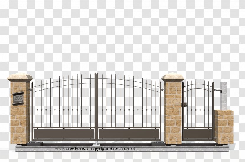 Gate Wrought Iron Fence Handrail Transparent PNG