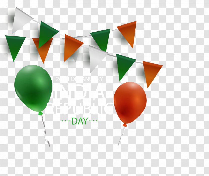 Bunting Balloon Festival Poster - Perspective Transparent PNG