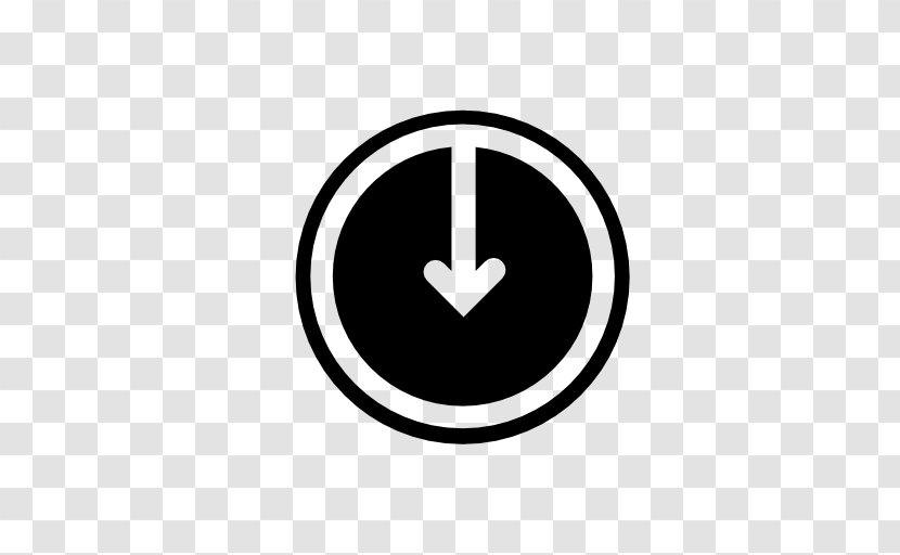 Symbol Button Theme Arrow - Black And White Transparent PNG