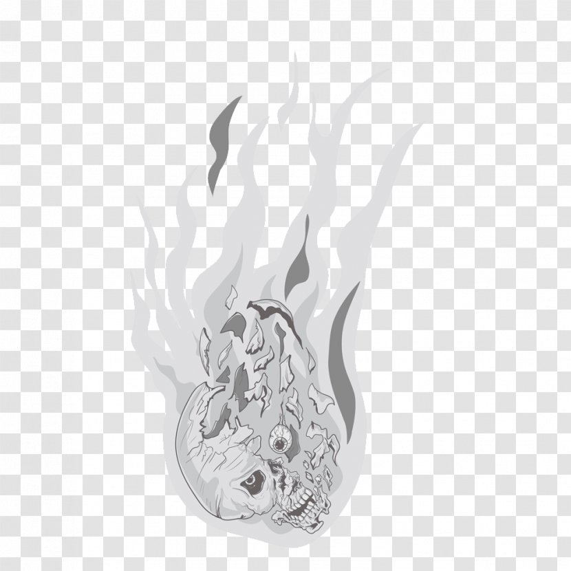 Flame Fire - Silver Transparent PNG