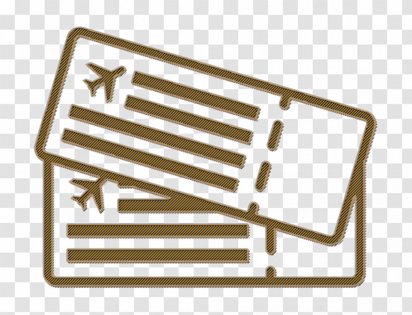 Summer Set Icon Transport Icon Plane Tickets Icon Transparent PNG