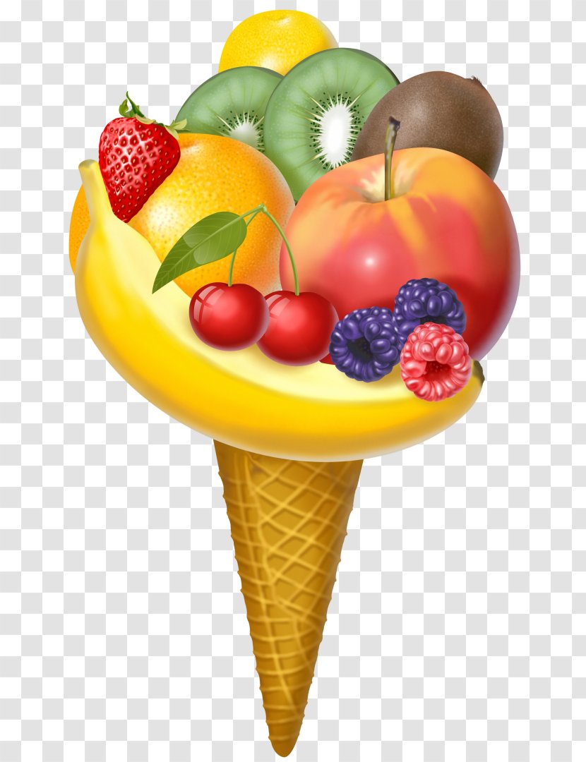Ice Cream Fruits Et Légumes Apple Vegetable - Merienda Transparent PNG