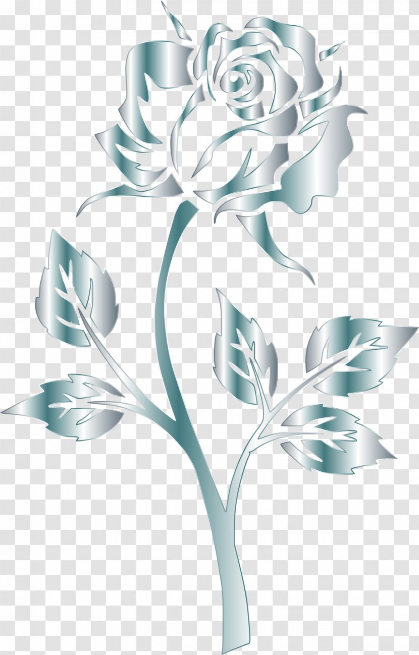 Desktop Wallpaper Rose Silver Clip Art - Plant Transparent PNG