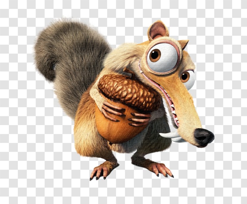Scrat Sid Sloth Ice Age Manfred - Animated Film Transparent PNG