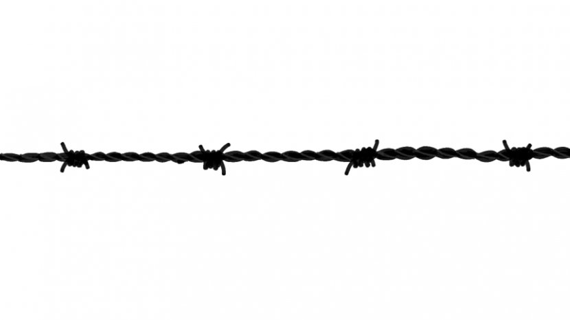 Barbed Wire Black And White Font - Wires Cliparts Transparent PNG