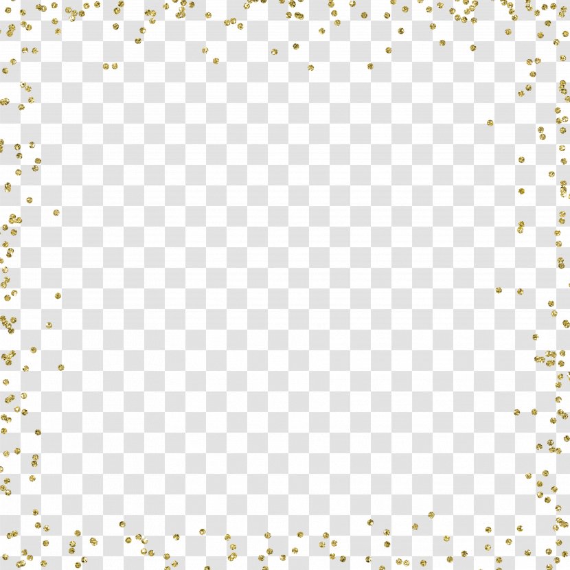 Yellow Area Pattern - Rectangle - Gold Border Transparent PNG