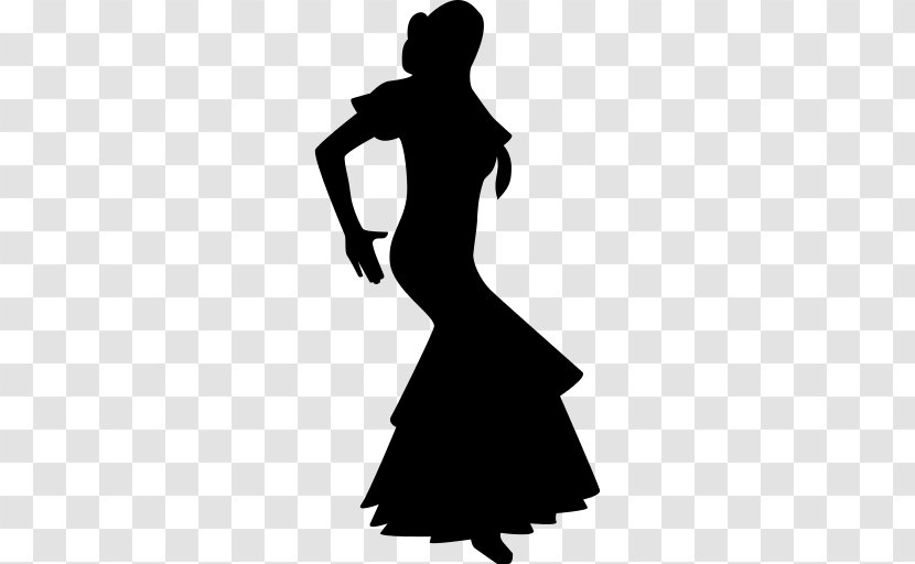 Vector Graphics Flamenco Dance Clip Art - Dress - Chick Silhouette Free Transparent PNG