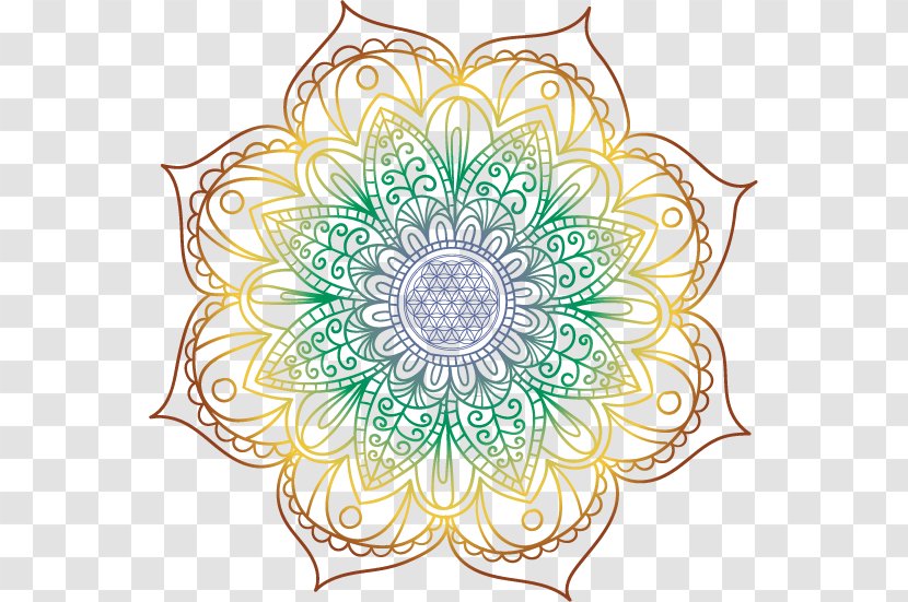 Mandala Floral Design Chakra Coloring Book Space Invaders - Organism - Om Transparent PNG