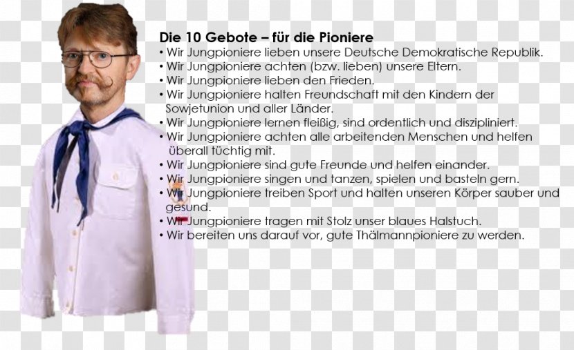 Ernst Thälmann Pioneer Organisation East Germany T-shirt Free German Youth - Shoulder Transparent PNG