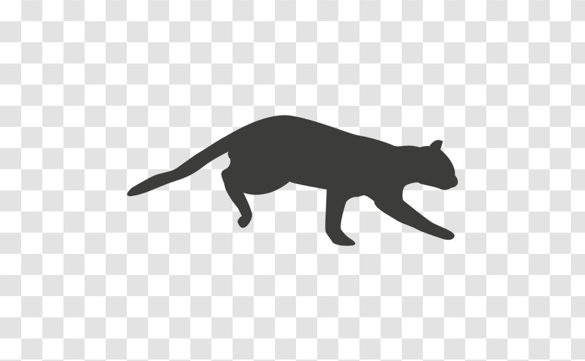 Cat Silhouette - Dog Like Mammal - Runner Transparent PNG