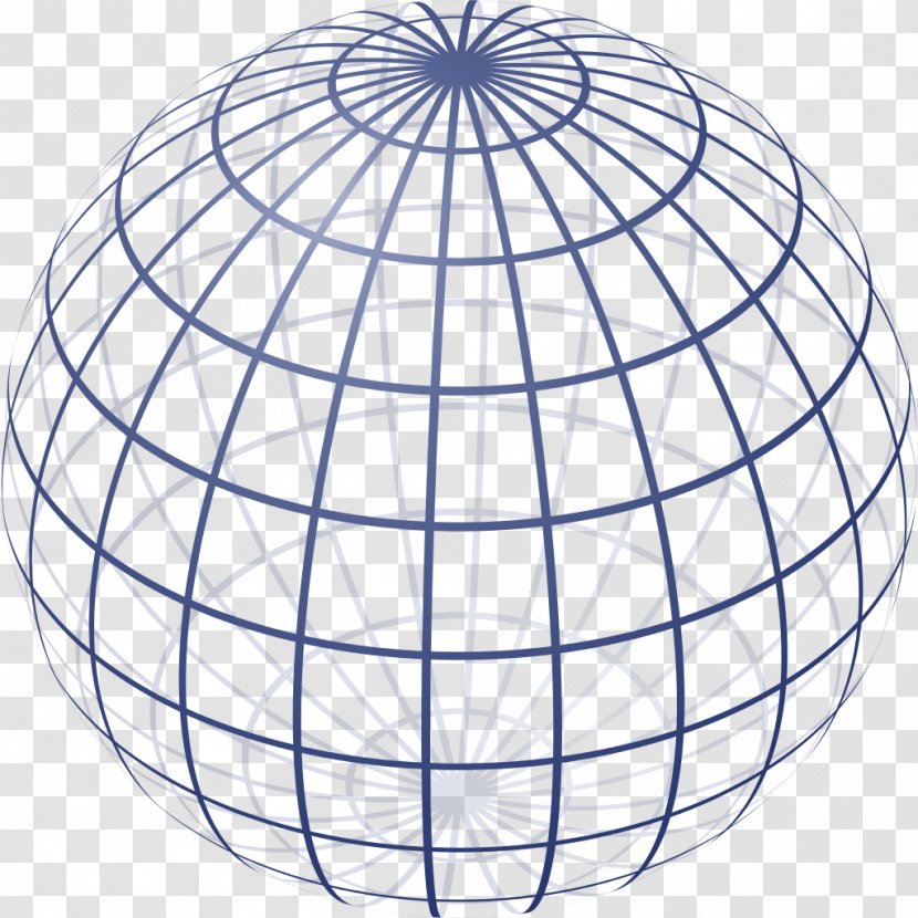 Sphere Website Wireframe Wire-frame Model Three-dimensional Space Point - Manifold - Creative Dimensional Code Transparent PNG