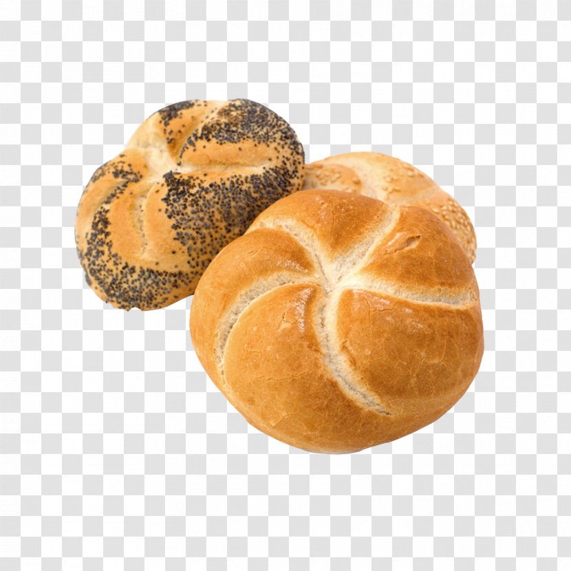 Lye Roll Kaiser Bagel Bread Loaf - Three Round Transparent PNG
