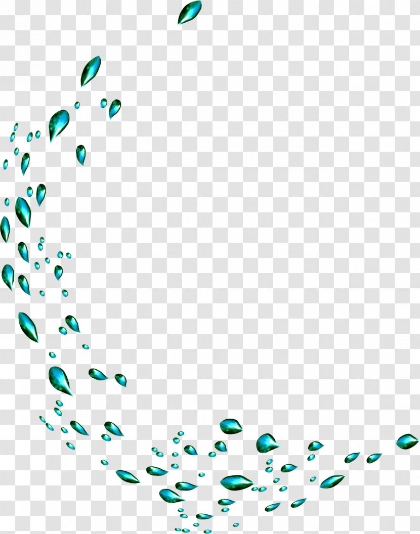 Green Drop Computer Software Water - Point - Ocean Watercolor Transparent PNG