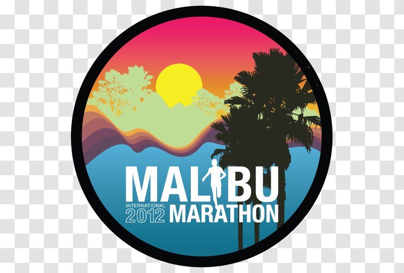 Malibu Half Marathon & 5K Road Running Racing Graphic Design - Logo Transparent PNG