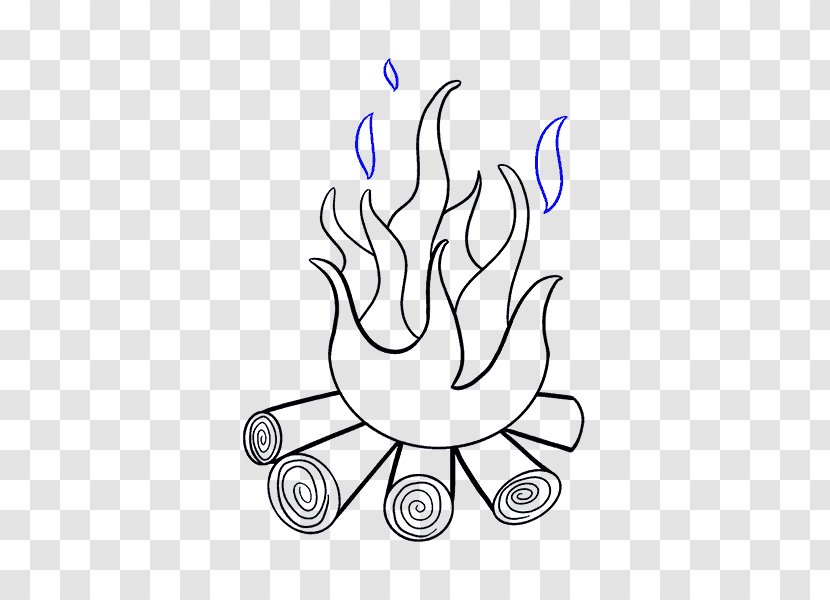 Drawing Clip Art Line Fire Image Transparent PNG