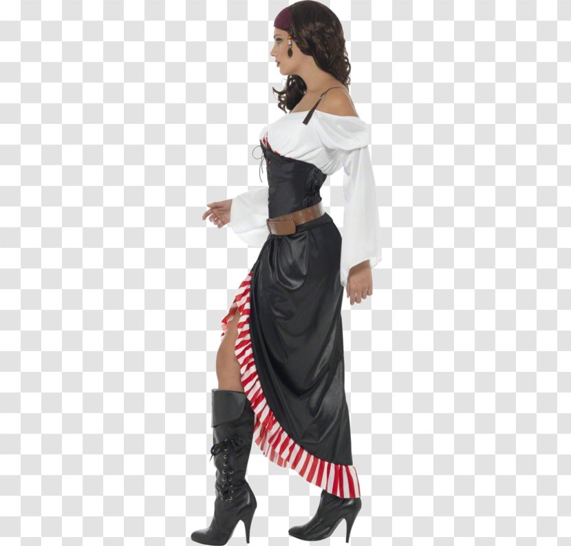 Costume Woman Piracy Dress Skirt - Skull And Crossbones Transparent PNG