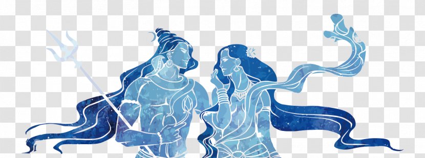 Shiva DeviantArt Illustration - Cartoon - Vector Blue Men And Women Transparent PNG