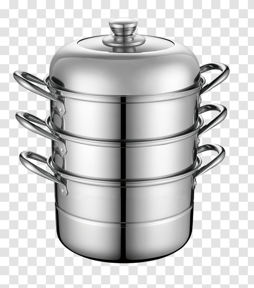 Stock Pots Food Steamers Steaming Induction Cooking Stainless Steel - Small Appliance - Barrell Streamer Transparent PNG