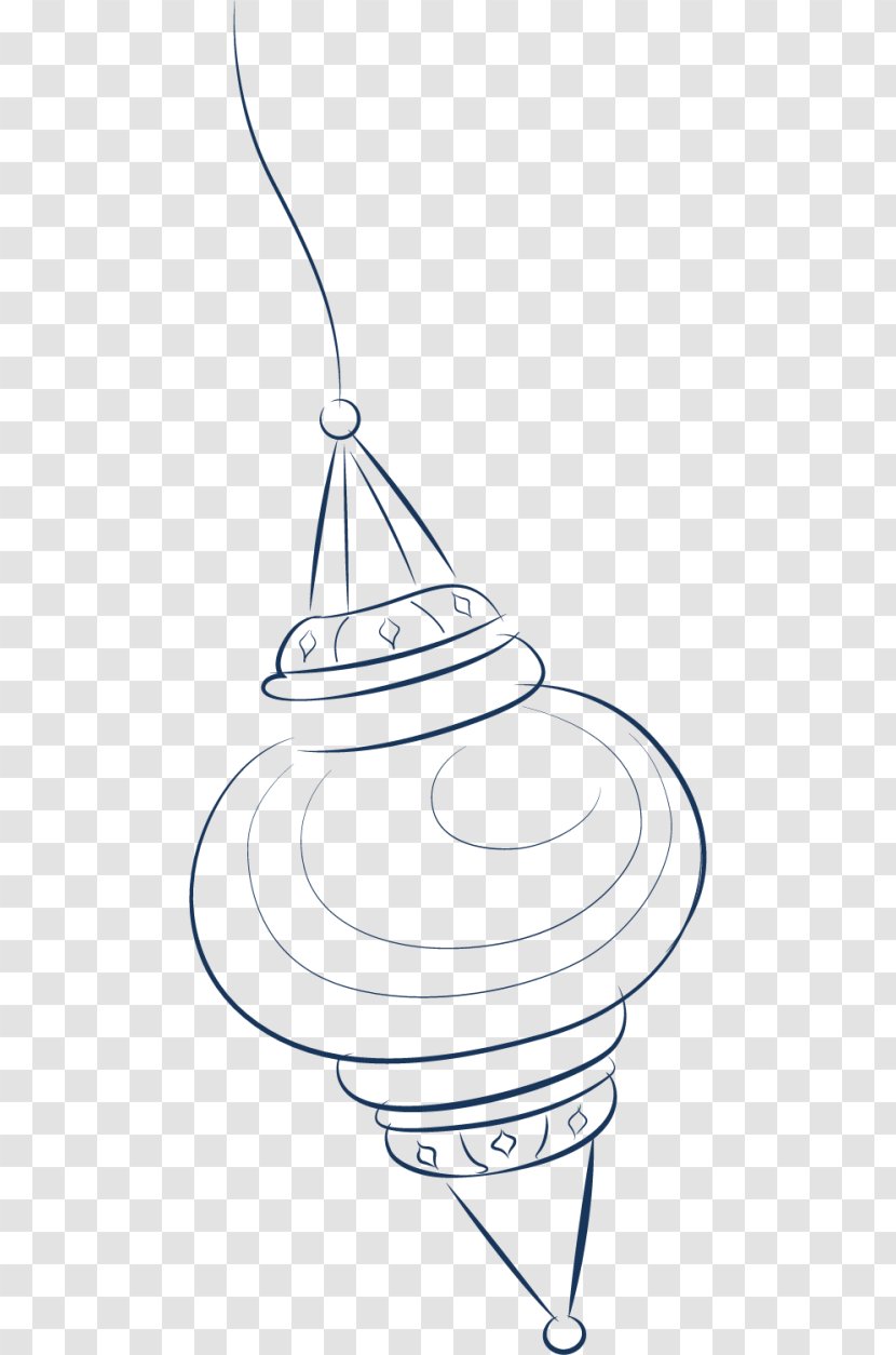 Fanous Ramadan Mosque - Line Art Transparent PNG