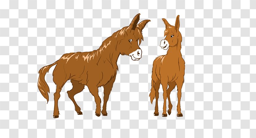 Mule Foal Cattle Mustang Donkey - Cow Goat Family - Poitou Transparent PNG