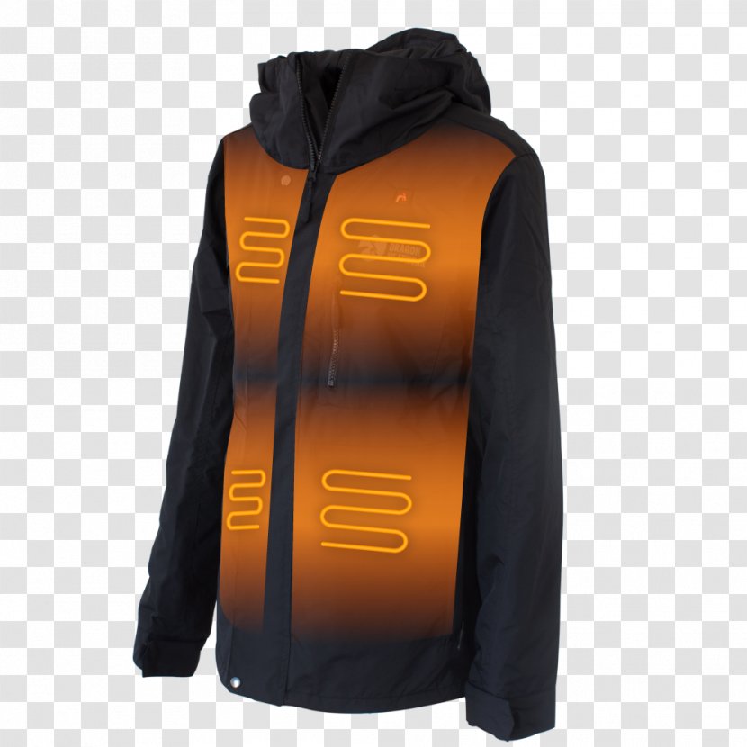 Hoodie Jacket Snowboarding Clothing - Orange - Blazer For Women Transparent PNG