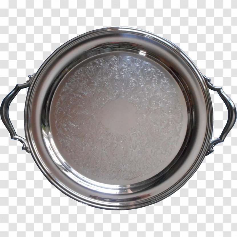 Silver Tray Platter Plating Creamer - Tea Set Transparent PNG