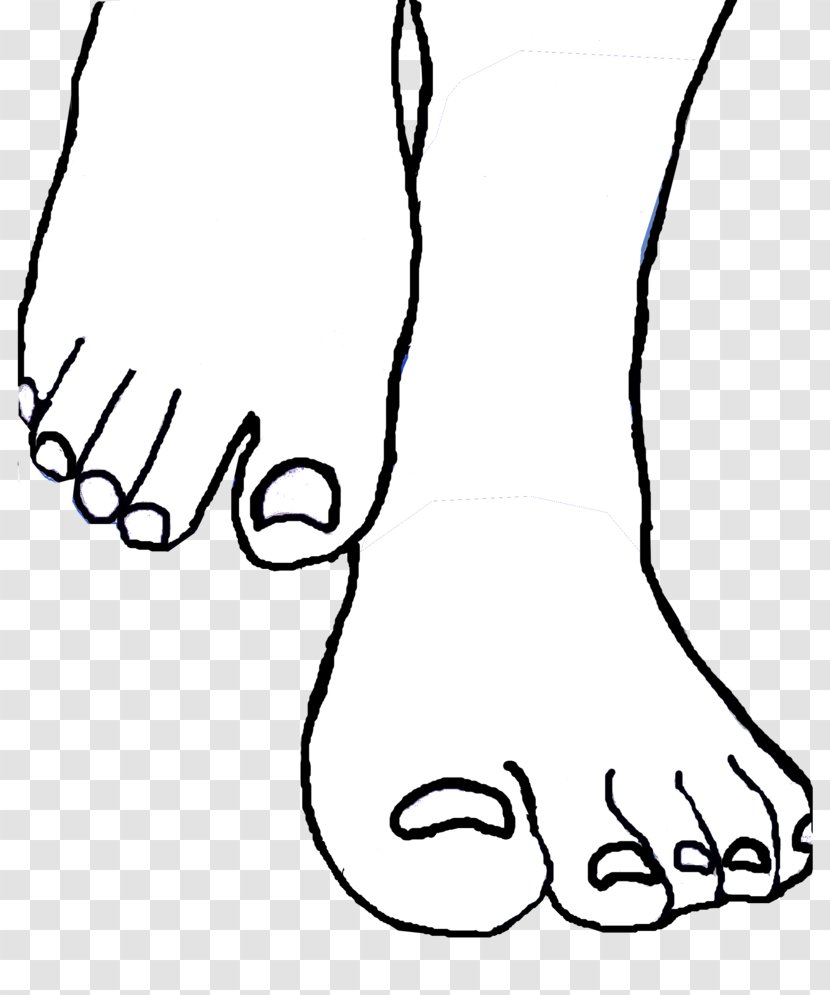 Foot Drawing Toe Clip Art - Tree - Feet Template Transparent PNG