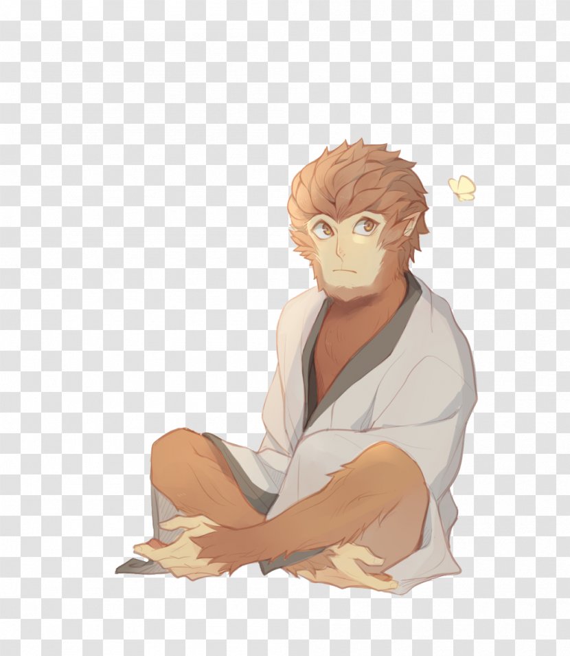 Sun Wukong Cartoon Monkey - Flower - Cute Transparent PNG