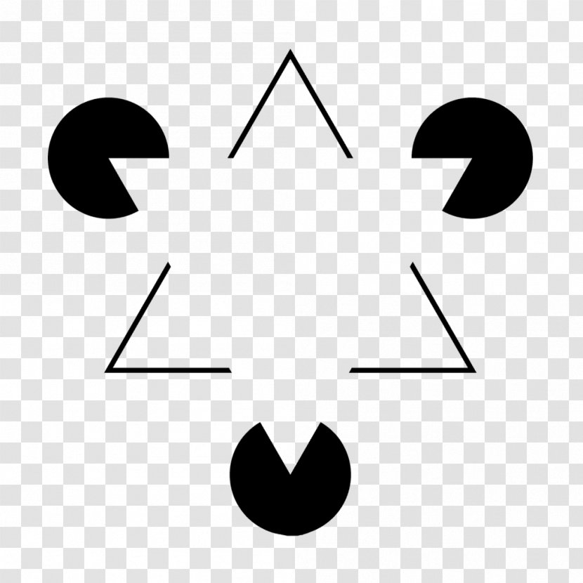 Penrose Triangle Illusory Contours Optical Illusion Pac-Man - Pac Man Transparent PNG