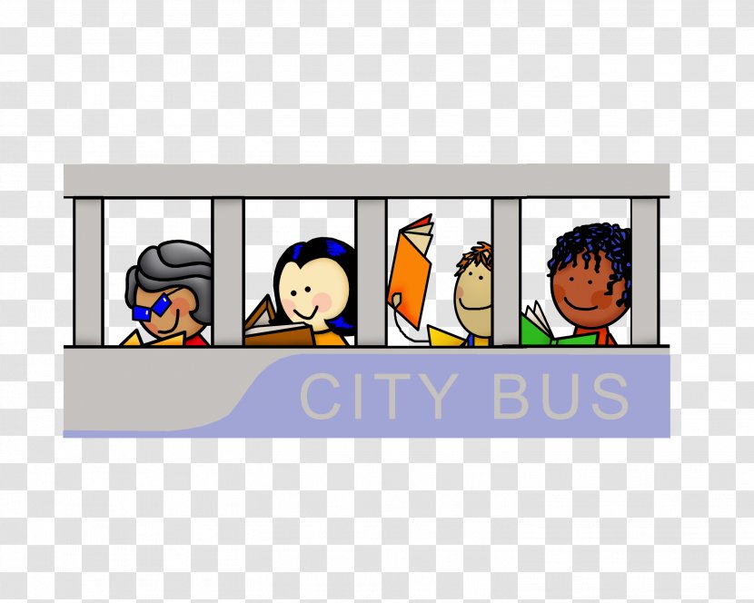Library Librarian Bus Clip Art - Text Transparent PNG