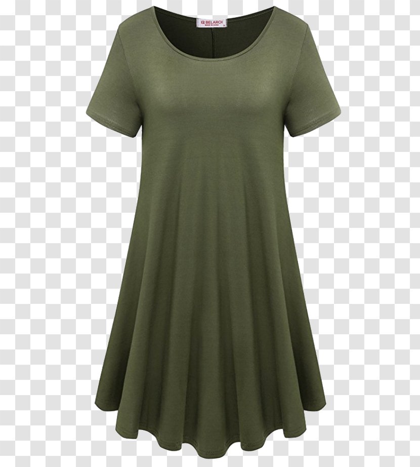 T-shirt Amazon.com Sleeve Clothing Dress - Tunic - Solid Style Transparent PNG