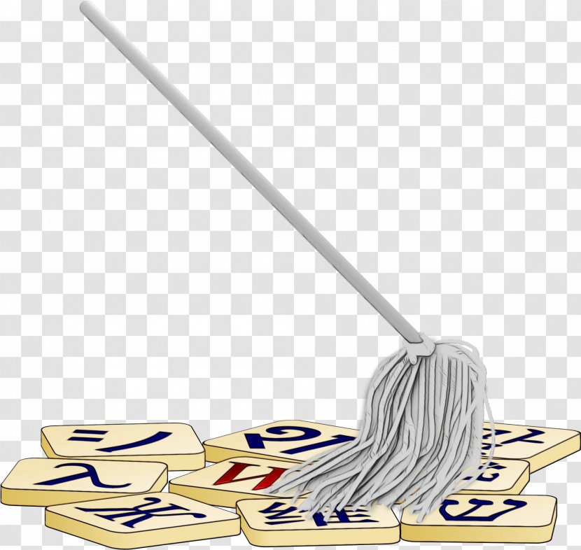 Household Supply Mop - Wet Ink Transparent PNG